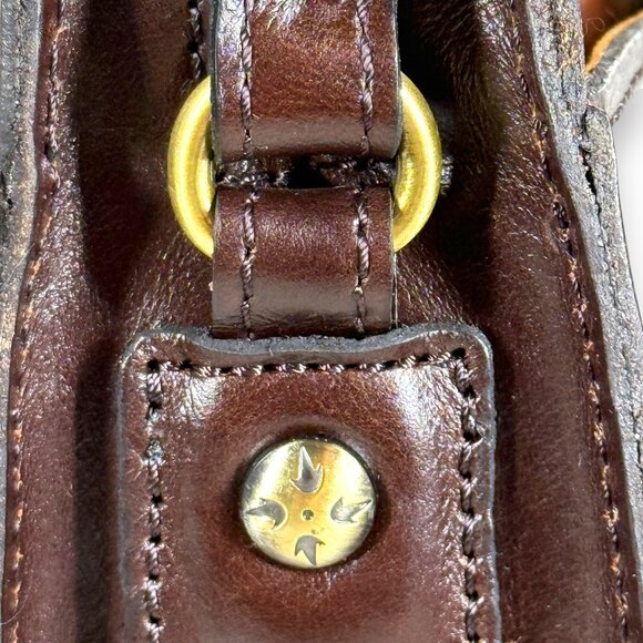 Patricia Nash Nazaire Owl Embroidery Colorblock Crossbody Bag with Dust Bag New - Picture 6 of 15